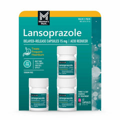 Members Mark Lansoprazole Delayed Release Capsules, 15 mg (42 Count)