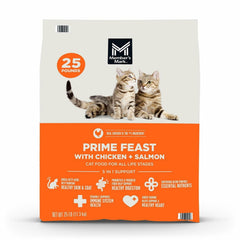 Member's Mark Prime Feast with Chicken + Salmon Dry Cat Food, 25 Pounds