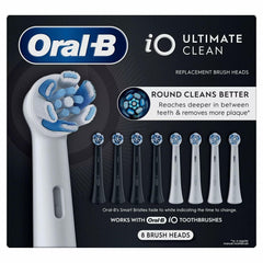 Oral-B iO Series Electric Toothbrush Ultimate Clean Replacement Brush Head, 8 Ct