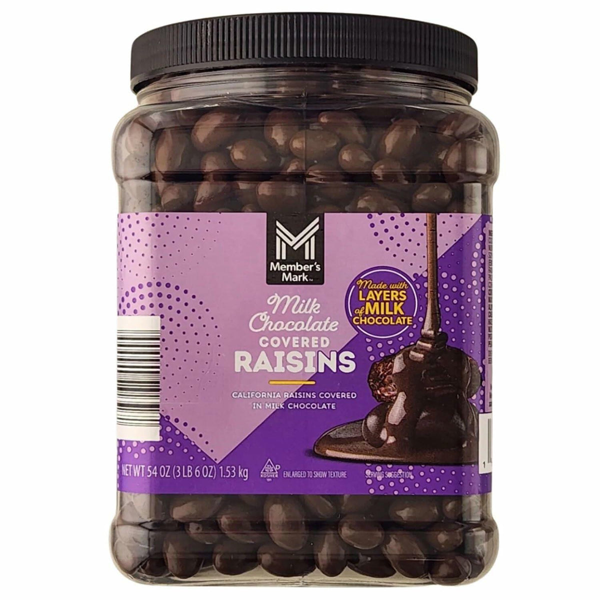 Member's Mark Milk Chocolate Raisins, 54 Ounce