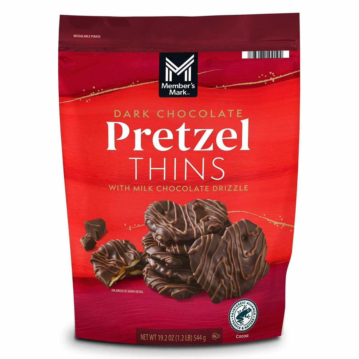 Member's Mark Dark Chocolate Pretzel Thins, 19.2 Ounce