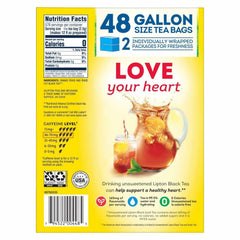 Lipton Iced Tea, Gallon Size Tea Bags, 48 Count