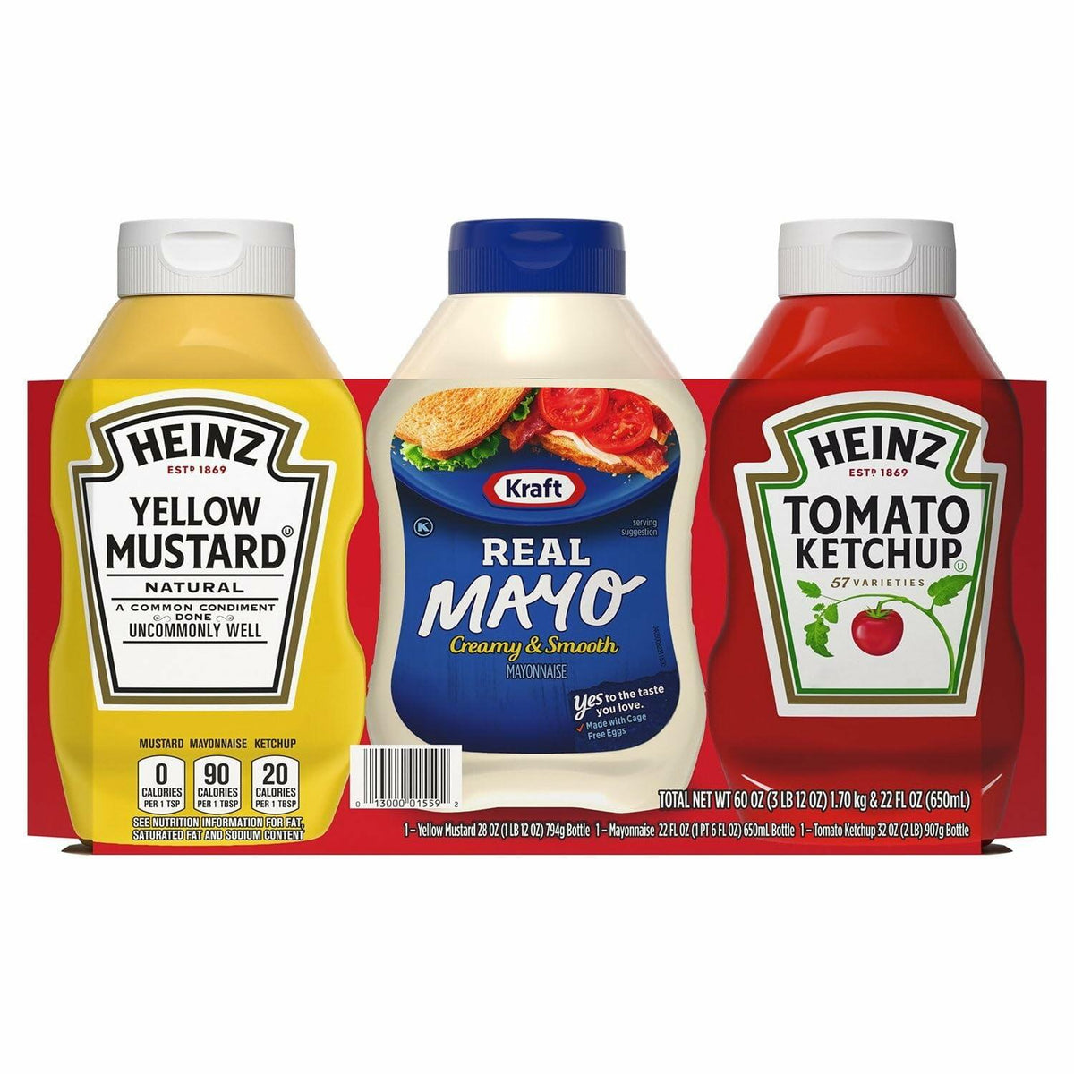Heinz Classic Pack Condiments, 3 Pack