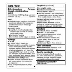 Member's Mark Maximum Strength Mucus-DM ER Tablets, 1200 mg/60 mg, 56 Count