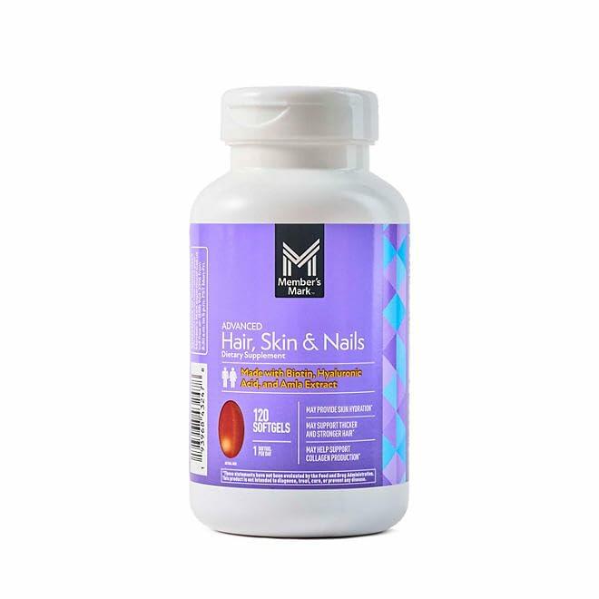 Member's Mark Advanced Hair, Skin, Nails, 120 Softgels