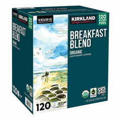 Kirkland Signature Coffee Organic Breakfast Blend K-Cup Pod, 120 Count
