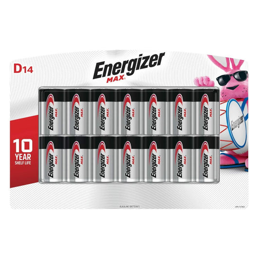 14-pack MAX D Batteries by Energizer