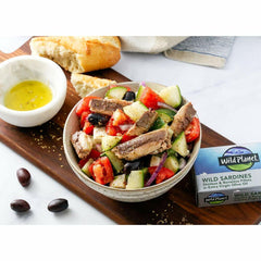 Wild Planet Wild Sardines in Extra Virgin Olive Oil with Sea Salt, Skinless & Boneless, Tinned Fish 4.25 Ounce (Pack of 12)