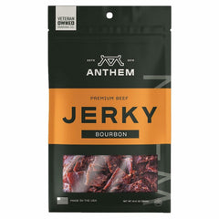 Anthem Premium Beef Jerky, Bourbon Flavor, 10 ounces.