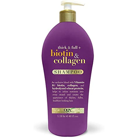 OGX Thick & Full Biotin Collagen Shampoo, 40 FL OZ
