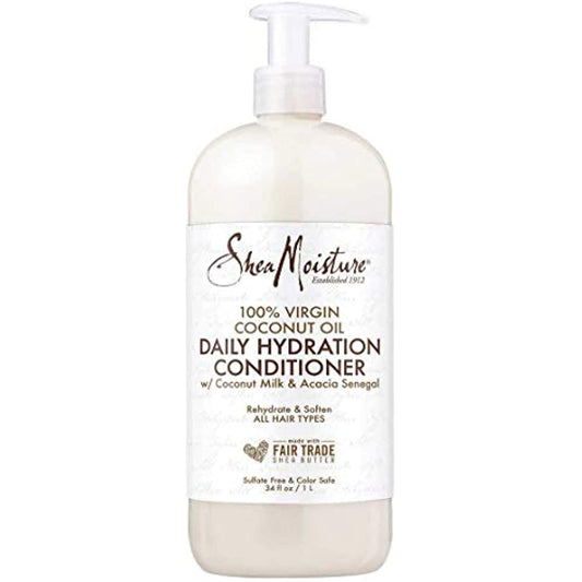 Shea Moisture Moisturizing Conditioner Coconut Oil Daily Hydration, Made with Real Coconut Oil, 34 Fl Ounce