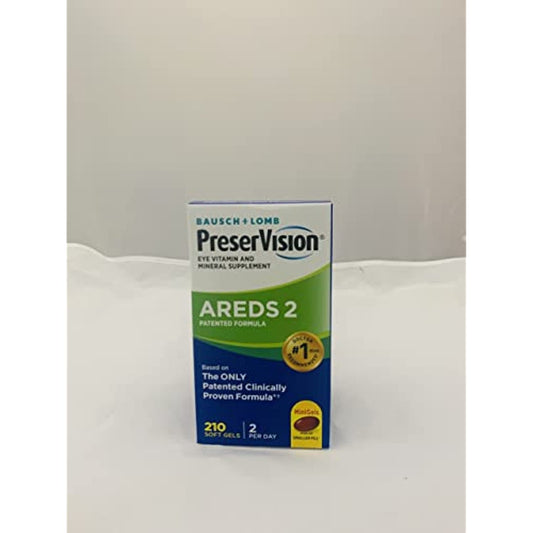 PreserVision AREDS 2 Eye Vitamin & Mineral Supplement (210 ct) with Lutein and Zeaxanthin, Soft Gels