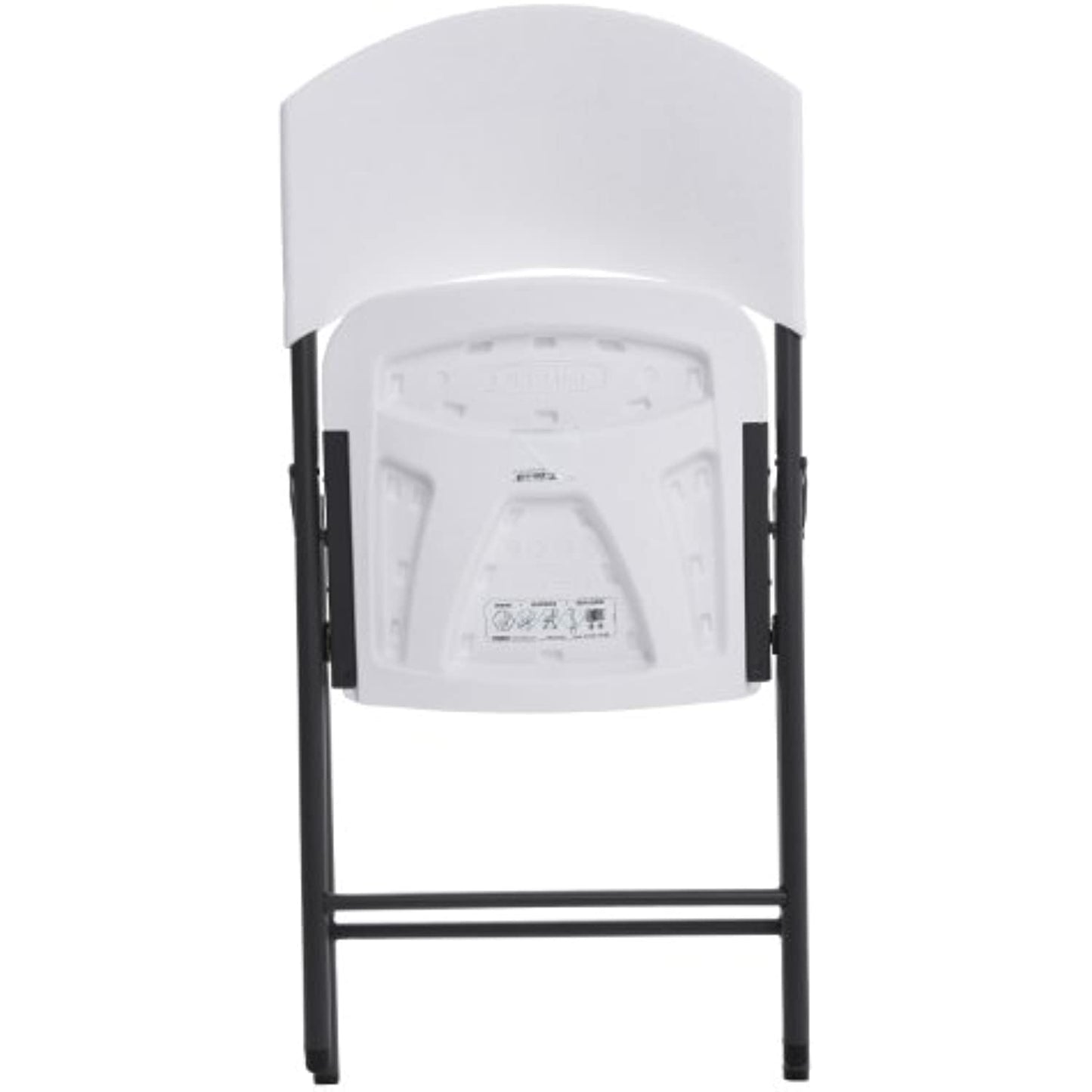 Lifetime 42810 Light Commercial Folding Chair, White Granite, Pack of 4