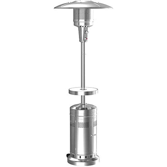 Members Mark Patio Heater Led Table & Wheels 47000 Btu Propane Stainless Steel