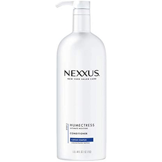 Nexxus Humectress Moisturizing Conditioner for Dry Hair Ultimate Moisture Silicone-Free, Moisturizing ProteinFusion with Elastin Protein and Green Caviar 44 oz