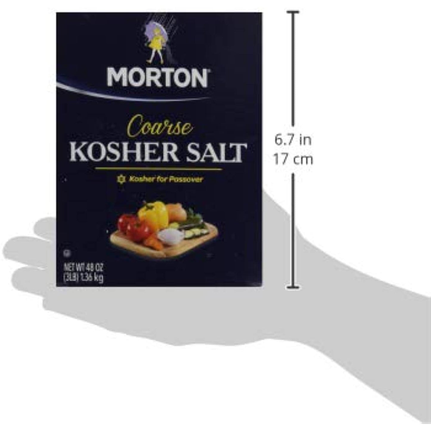 Morton Salt Kosher Salt, 3 lb, 2 pk