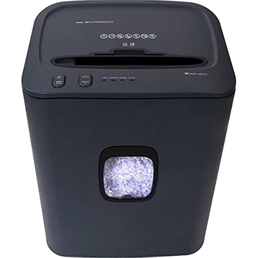 Royal Consumer Micro-Cut Paper Shredder, 18 Sheet, Ultra Quiet Pro Series, Auto Start/Stop Function, Basket Full Sensor, Black/Silver (RDS-89117X)