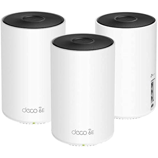 TP-Link Deco AXE5300 Wi-Fi 6E Tri-Band Whole-Home Mesh Wi-Fi System, 3-Pack