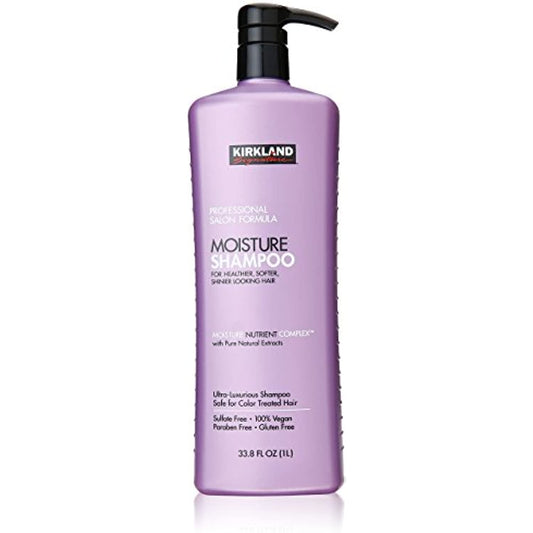 Kirkland Signature Professional Salon Formula Moisture Shampoo, 33.8 Fl. Oz. (Pack of 2, Total 67.6 Fl.Oz, Each 33.8 Fl. Oz.)