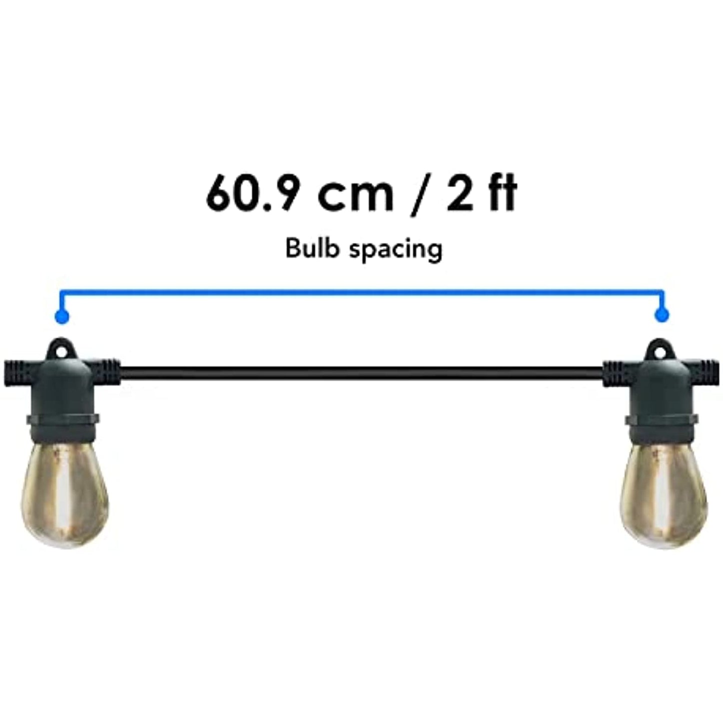 Member's Mark 35' LED Solar String Lights (15 Bulbs), White