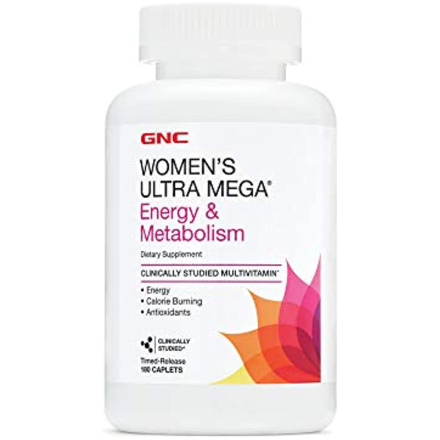 GNC Womens Ultra Mega Energy and Metabolism Multivitamin for Women, 180 Count, for Increased Energy, Metablism, and Calorie Burning