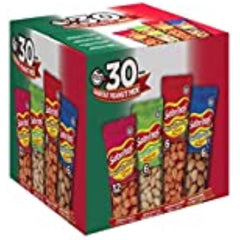 Frito Lay Sabritas Cacahuates Peanuts Mix (Box 30 / 1.625-Ounce Bags) Flamin Hot, Salt & Lime, Picante Spicy, Japanese Style Peanuts