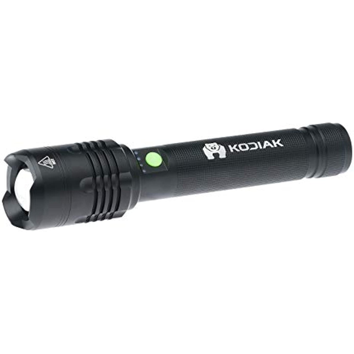 Kodiak Kiran 10000 Lumen | Rechargeable | High Lumen Tactical Flashlight | 5000mAh | 3 Brightness Settings | Charge Your Mobile Phone | Aerospace Grade | Great for Camping, Hiking and Emergencies