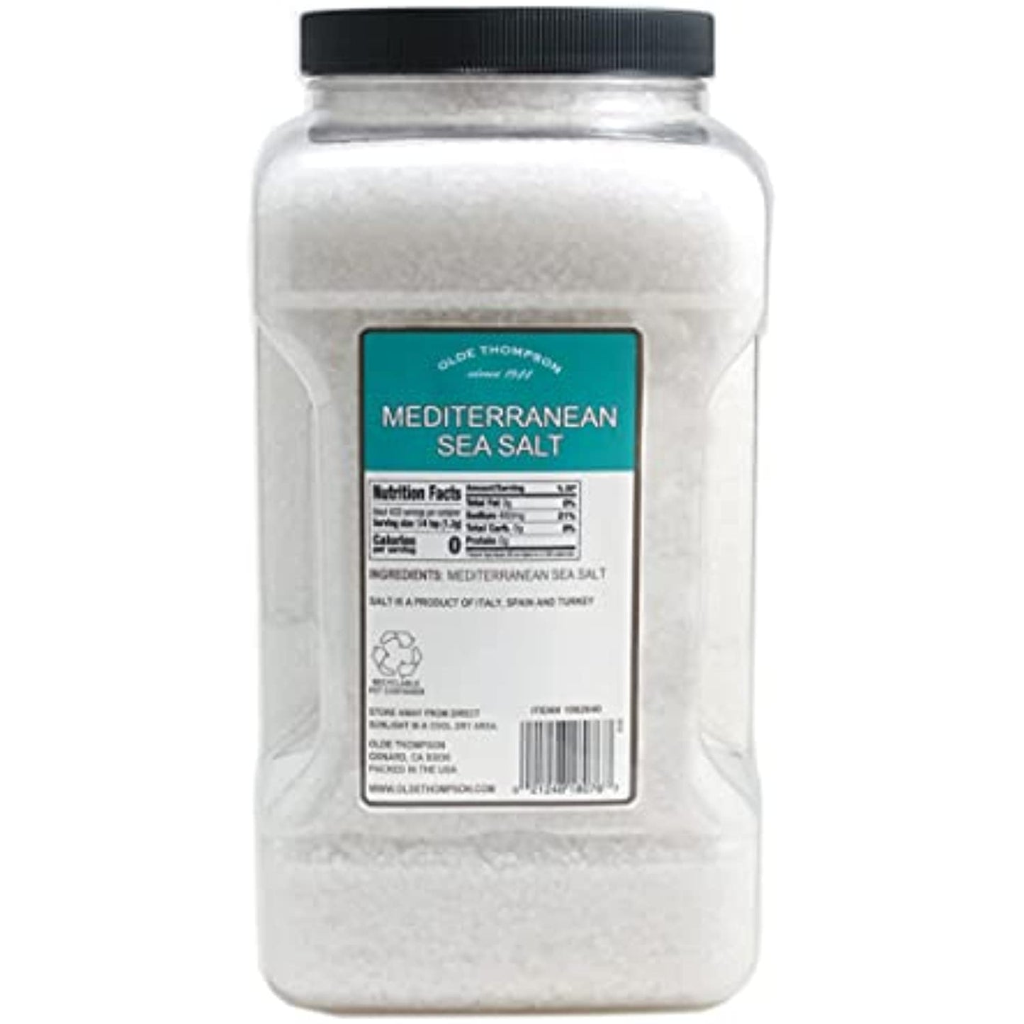 Olde Thompson Mediterranean Coarse Sea Salt, 12lbs, Bulk Size