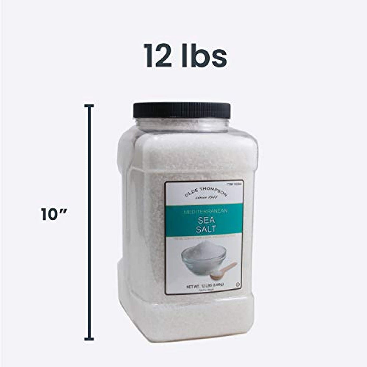 Olde Thompson Mediterranean Coarse Sea Salt, 12lbs, Bulk Size