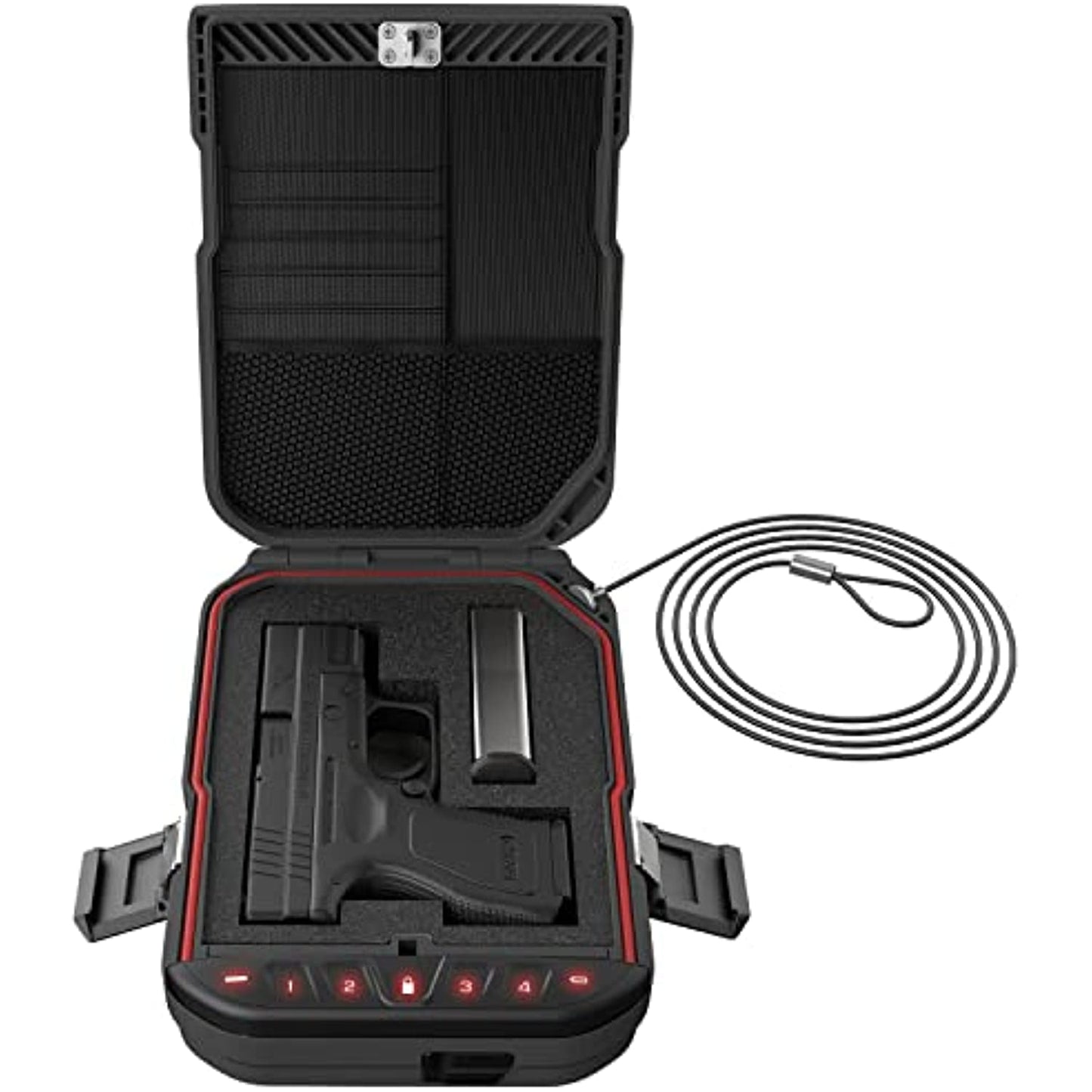 VAULTEK LifePod Secure Waterproof Travel Case Rugged Electronic Lock Box Travel Organizer Portable Handgun Case with Backlit Keypad