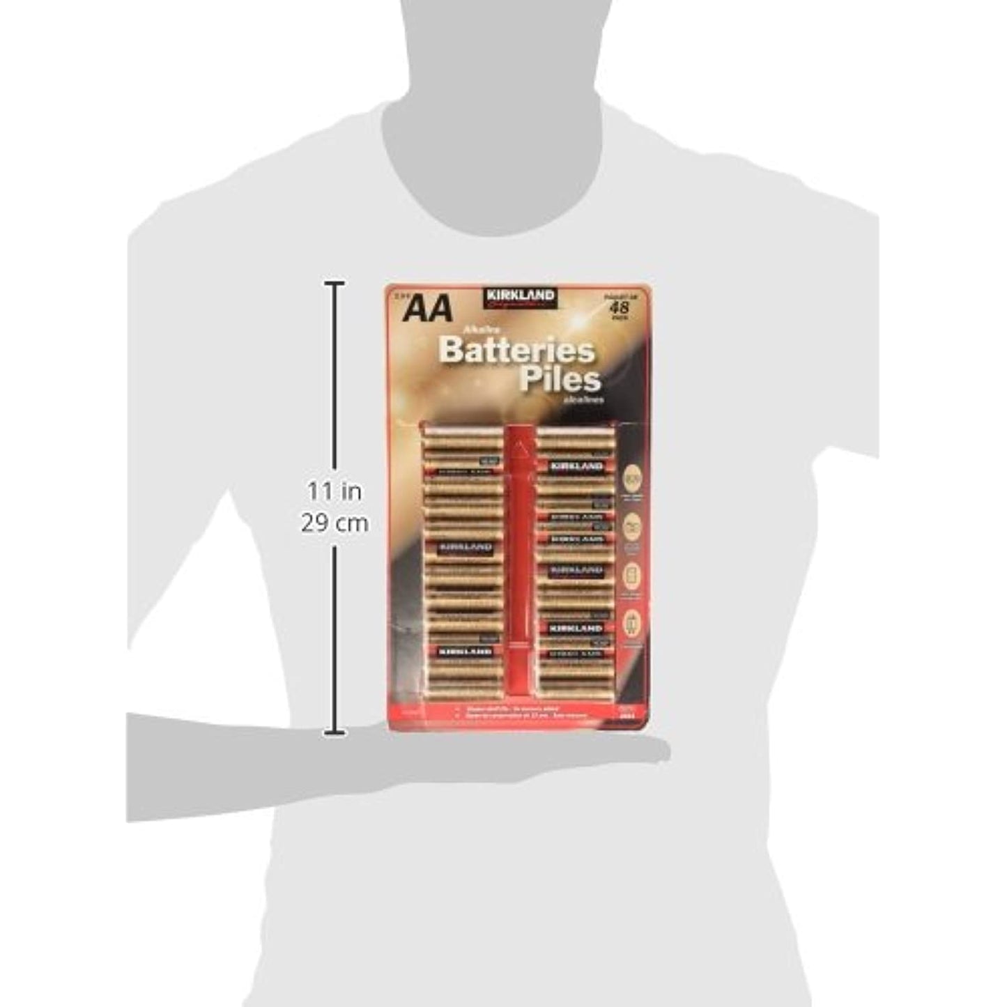 Kirkland Signature AA 1.5V Alkaline Batteries, 48 pack