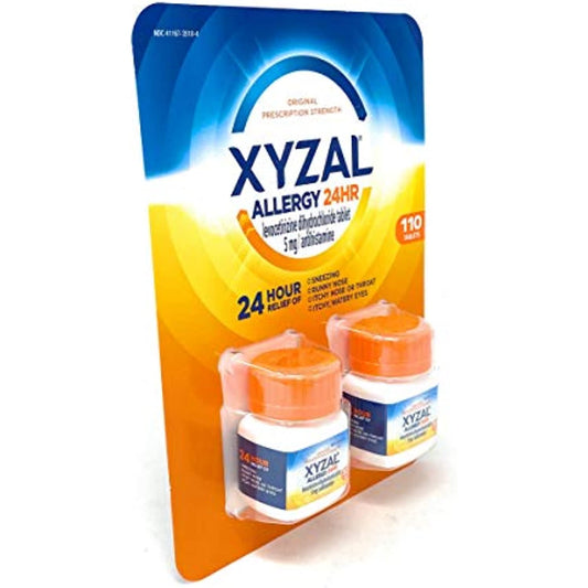 Xyzal Allergy 24 Hour Antihistamine 5mg, 110 Tablets