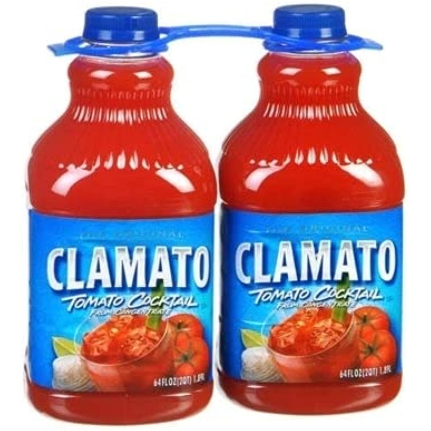 Clamato Tomato Cocktail, 64 Fl Oz (Pack of 2)