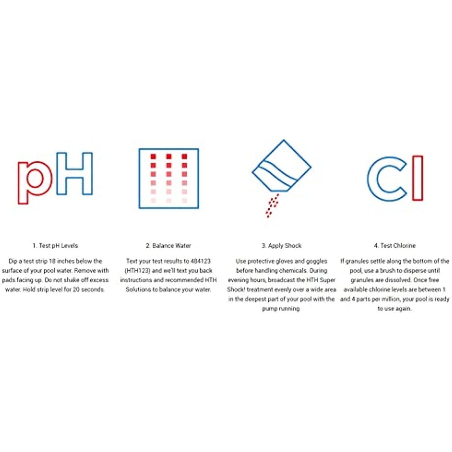 HTH 52123 Super Shock Treatment Swimming Pool Chlorine Cleaner, 1 lb (Pack of 15)