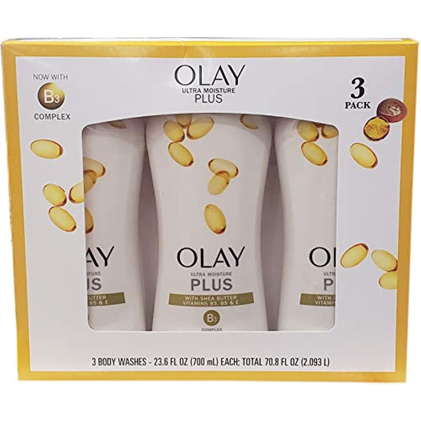 Olay Ultra Moisture Plus Body Wash 23.6 Oz, 3 Pack,, 3Count ()