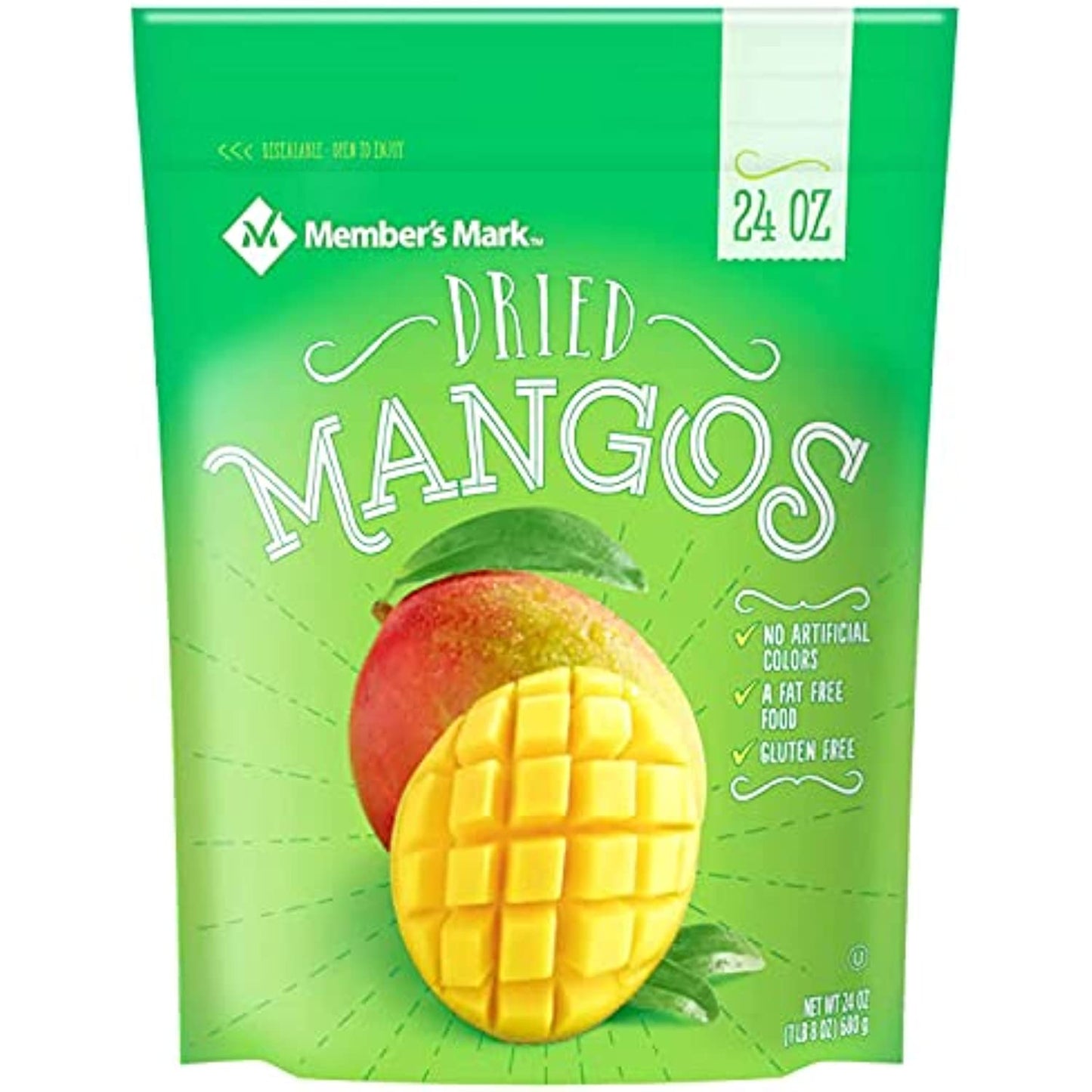 Member's Mark Dried Mango 24 Oz - Dry Fruit - Members Mark - 2 Pack