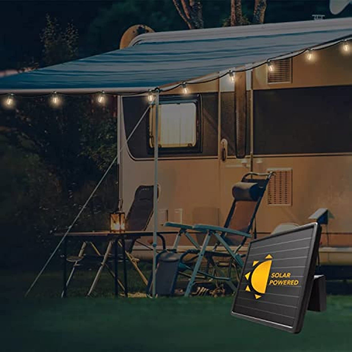 Member's Mark 35' LED Solar String Lights (15 Bulbs), White