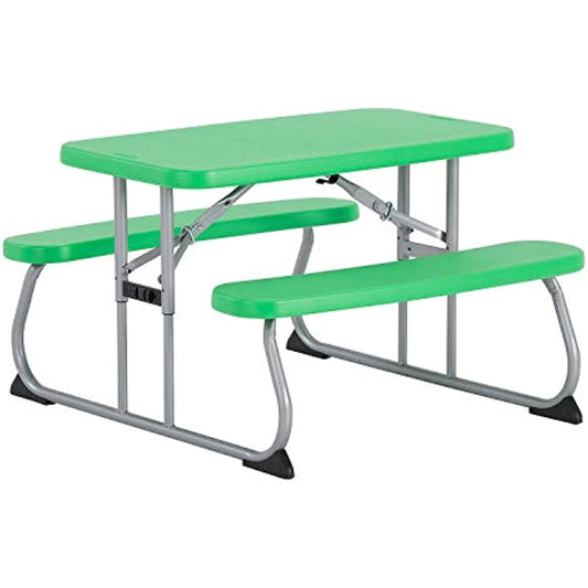 Lifetime Kid's Picnic Spring Green Table Bundle