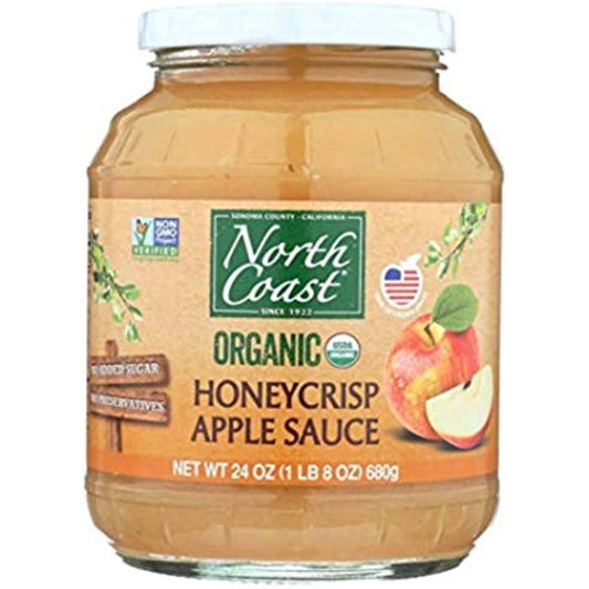 North Coast Organic Honeycrisp Apple Sauce, 24 Ounce (Pack of 6)
