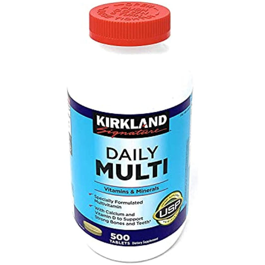 Daily Multi Vitamins & Minerals 500 Tablets Kirkland Signature�