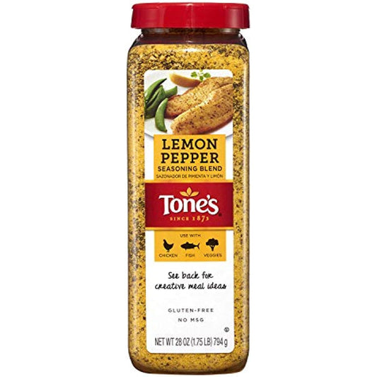 Tone's Lemon Pepper Blend - 28 oz. shaker