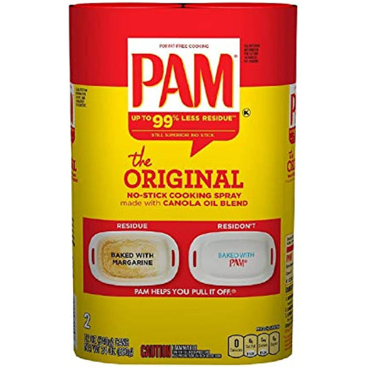 Pam Original No-Stick Cooking Spray, 12 oz., Can, 2 ct.