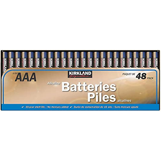 Kirkland Signature AAA Alkaline Batteries, 48-Count