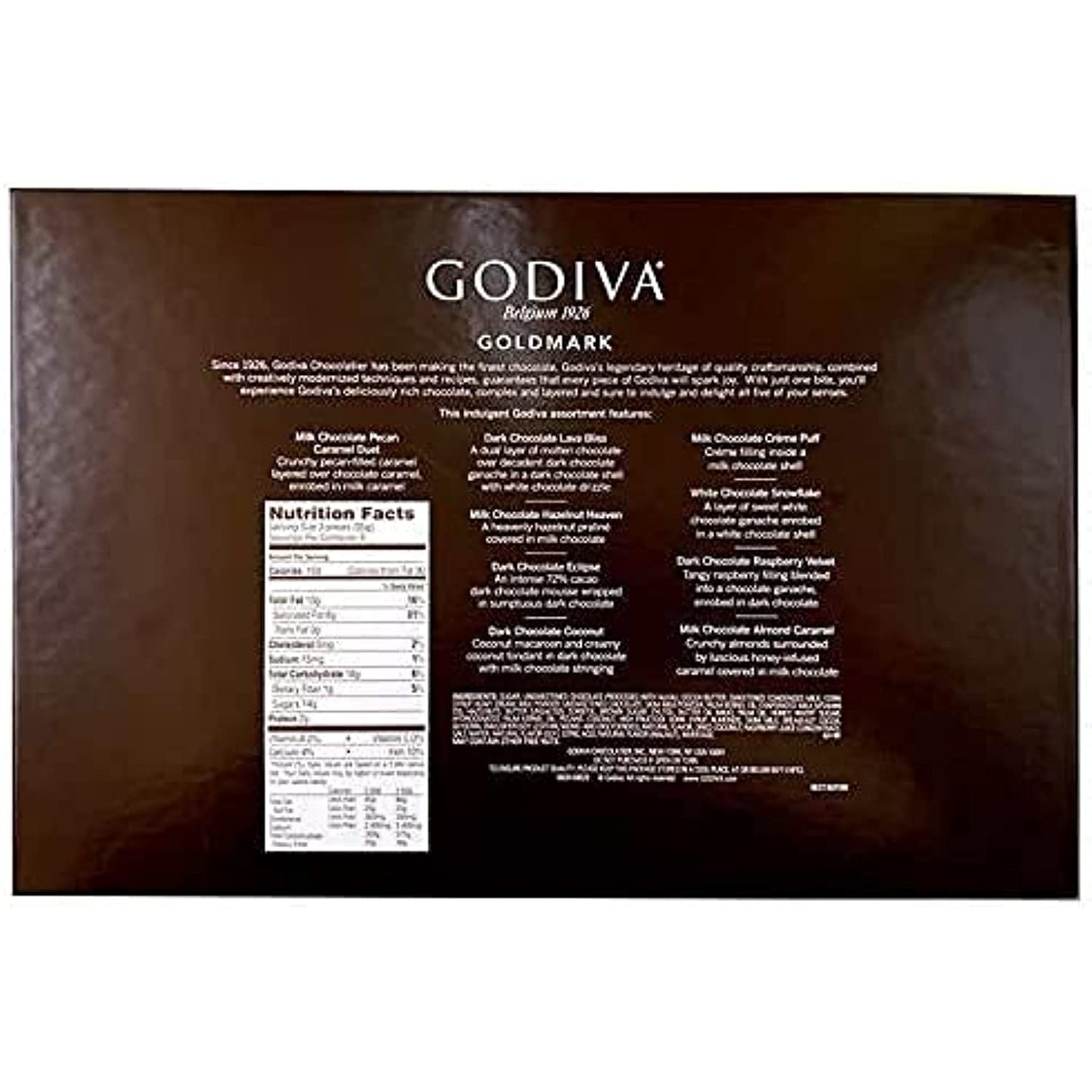 Godivas Belgium Goldmark Assorted chocolate 10.9 OZ