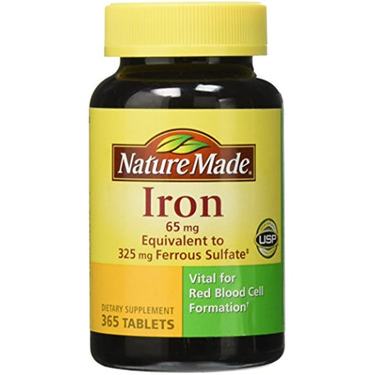 Nature Made Iron 65 mg, 365 Tablets