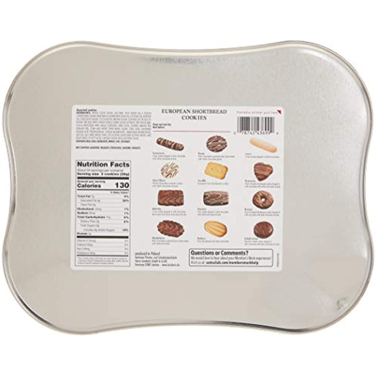 Member's Mark European Chocolate Cookie Product Of Germany Net Wt (49.4 Oz)