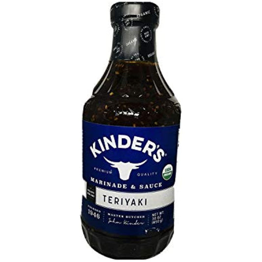 Kinder's Organic Teriyaki Marinade & Dipping Sauce 30 oz. (850g) (1 Bottle Per Order)