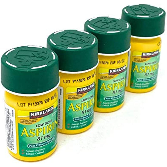 KIRKLAND SIGNATURE Low Dose Aspirin, 1460 Count (Pack of 4)