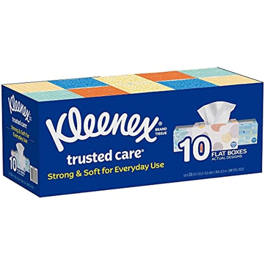 Kleenex 2-Ply White Facial Tissue,230 Count (Pack of 10)