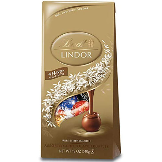 Lindt Lindor Milk Chocolate Assorted Truffles, 19 oz